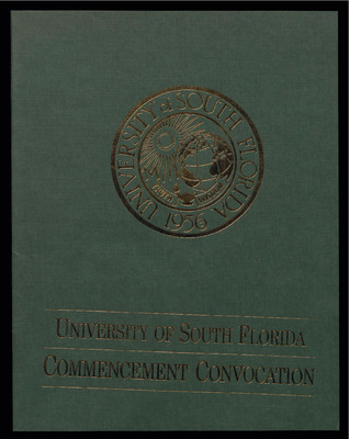 Commencement Convocation Program Usf December By