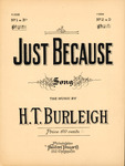 Just Because by H. T. Burleigh