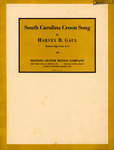 South Carolina Croon Song by Harvey B. Gaul and Will Deems