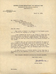 Letter, W.B. Bell to Robert Porter Allen, March15, 1939 by W. B. Bell