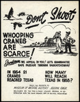 Flier, Don't Shoot Whooping Cranes Are Scarce!, 1957