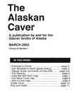 Alaskan Caver, Volume 23, No. 1, March 2003