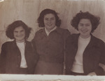 Close-up of Alicia with women in Israeli Navy.