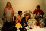 Women Coloring At a Table