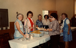 Women Serving Food At The Spaghetti Dinner Event