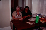 Two Women Sitting At a Table