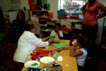 Teacher Crafting With Her Students