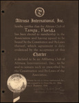 Charter for Altrusa Club of Tampa, Florida by Altrusa International, Inc.