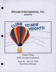 Altrusa International Inc. District Three Annual Conference, April 25-27, 2013 by Altrusa International Inc.