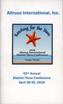 Altrusa International Inc. 63rd Annual District Three Conference Information Packet, Tampa, Florida, April 28-30, 2016 by Altrusa International Inc.