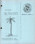 Newsletter The Tampa Altrusan, Altrusa Club of Tampa, Florida, August, 1957