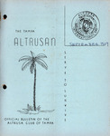 Newsletter The Tampa Altrusan, Altrusa Club of Tampa, Florida, September, 1957