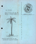 Newsletter The Tampa Altrusan, Altrusa Club of Tampa, Florida, April, 1958