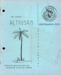 Newsletter The Tampa Altrusan, Altrusa Club of Tampa, Florida, September, 1958