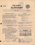 Newsletter The Tampa Altrusan, Altrusa Club of Tampa, Florida, February, 1963 by Altrusa Club of Tampa, Florida