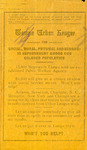 Pamphlet, Tampa Urban League Information, December 1922