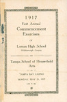 Program, 1917 First Annual Commencement Exercise for Lomax High School and Tampa School of Household Arts, May 21, 1917 by Lomax High School