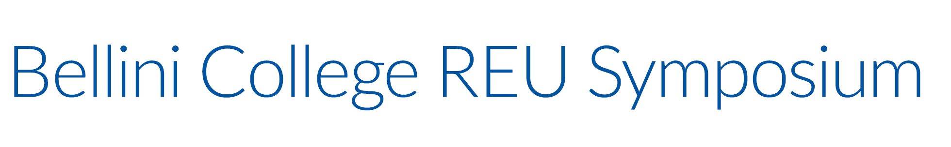Bellini College REU Symposium (BCREUS)