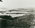 black-and-white Aerial View of Alafia River, B by Burgert Brothers