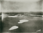 black-and-white Aerial View of Alafia River and Sunken Island by Burgert Brothers