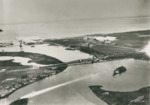 black-and-white Aerial View of Doyle E. Carlton Bridge, B by Burgert Brothers
