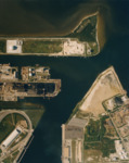 Aerial View of Tampa East Bay Channel, A by Skip Gandy