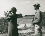 Fred Schultz and Visitor at Tampa Bay Sanctuary, A by Duryea Morton