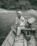 Fred Schultz Sitting on Boat near Tampa Bay, A by Unknown