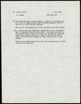 Letter, Roland Clement to Dr. Stahr, Bird Key Gift, January 6, 1970