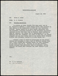 Memorandum, Roland Clement to Elvis J. Stahr, Florida Operations, August 22, 1969
