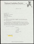 Correspondence, Peter Berle to George Page, 'Birdwatch' Program, January 28, 1986