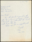 Letter, Tom Patin to Frank Dunstan, Nylon Bags, December 13, 1973