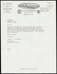 Correspondence, Bea Williams to Jim Rodgers, Museum Programs, September 24, 1979