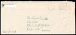 Envelope and Letter, Robert Brior to Frank Dunstan, Brown Pelican Refuge Visit, July 20, 1973