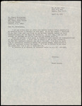 Letter, Frank Dunstan to Donald Heintzelman, Invitation to Visit, April 10, 1973