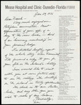 Letter, Dan to Frank Dunstan, Locker Key, January 29, 1976