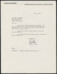 Correspondence, Rich Manly to Jim Rodgers, Tampa Bay Sanctuaries Portfolios, July 9, 1979