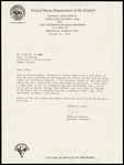 Correspondence, Jim Kushlan and Frank Dunstan, Rudegeair's Thesis, October 24, 1975