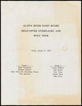 Information Packet, Alafia River Basin Board Helicopter Overflight and Boat Tour, August 31, 1990 by National Audubon Society