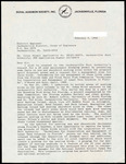 Letter, Linda Bremer to District Engineer, Corps of Engineers Jacksonville District, Dredging Permit, February 5, 1990