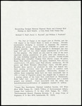 Summary, Richard T. Paul, David Parsché, and Bill Fonferek, Dredged Material Disposal and Colonial Bird Nesting on Tampa Bay Spoil Islands, circa 1994