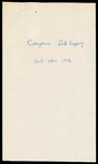 Data Sheet, Cowpens Key Fish Trapping, October-November 1976