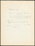 Notes, Questions on Fish, Undated