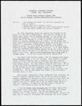Summary, Tampa Bay Sanctuaries AWARE Project, February 1995