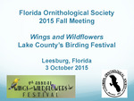 Presentation, Geographic and Numeric Updates to the Estimated Breeding Population of Reddish Egret, October 3, 2015 by Ann F. Paul, Jerome J. Lorenz, and Ann B. Hodgson