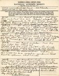 Audubon Florida Records, 1900-1970, Box 2 Folder 28 : Cape Sable/Florida Bay, Fl, 1944, M. B. Parker by Florida Audubon Society