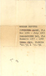 Audubon Florida Records, 1900-1970, Box 3 Folder 9 : Albin Gerish & Jack Best, Fakahatchee Bay, 1957-1961 by Florida Audubon Society