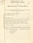 Audubon Florida Records, 1900-1970, Box 3 Folder 21 : Warden's Annual Report - Paulsboro Rookery, N.J., Clinton H. Leonard, 1935-