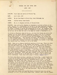 Warden Tour, Florida Bay and Upper Keys, April 1937