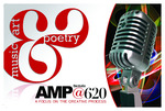Postcard, AMP@620: Art, Music, Poetry, 2009 by Brian Duncan, Studio at 620, Kayree, Kevin Sandbloom, and Adam Henze